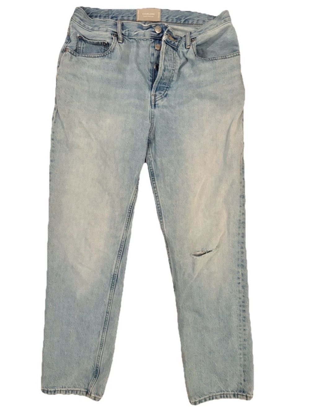 Everlane The 90s Cheeky Jean Light Wash High Rise Straight Leg Size 30